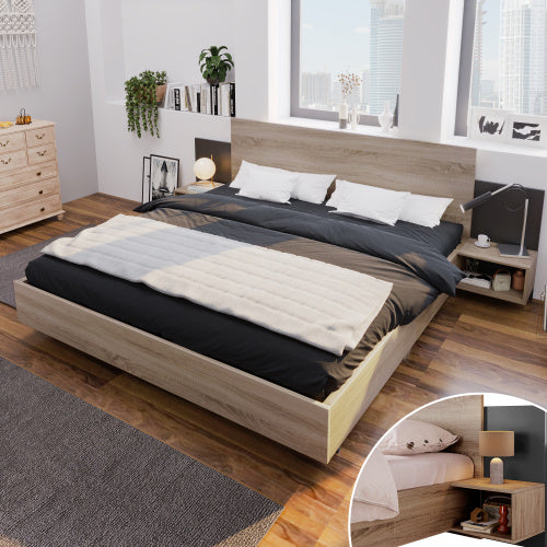 Doppelbett-Holzbett