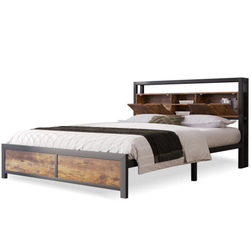 Doppelbett Aus Metall Und Holz