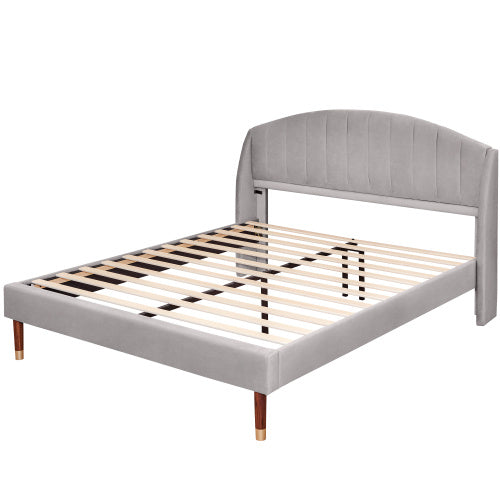 Polsterbett 160*200 mit Lattenrost und Kopfteil, Jugendbett, für Erwachsene & Jugendliche