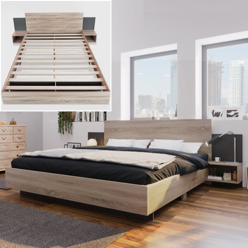 Doppelbett-Holzbett