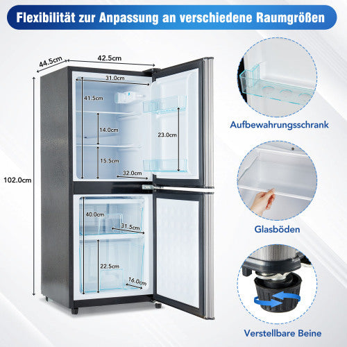 Kuhlschrank aus Metall, Perfekte Kühllösung, maßgeschneidert für Zuhause und Büro