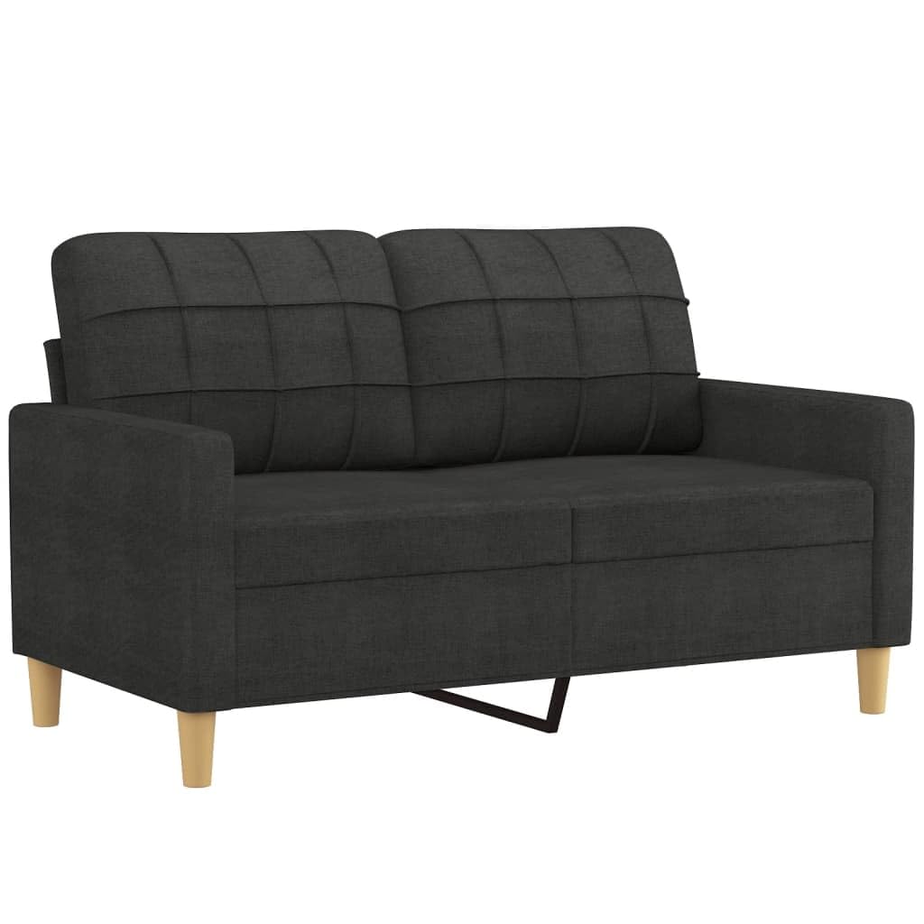 Sofa-Set 3-teilig mit Armchair, Couch mit Kissen, Wohnzimmer-Sofa mit Armlehnen, Sofaset, Designer-Sofa, Sitzmöbel, Polstermöbel, Hellgraues Stoffdesign