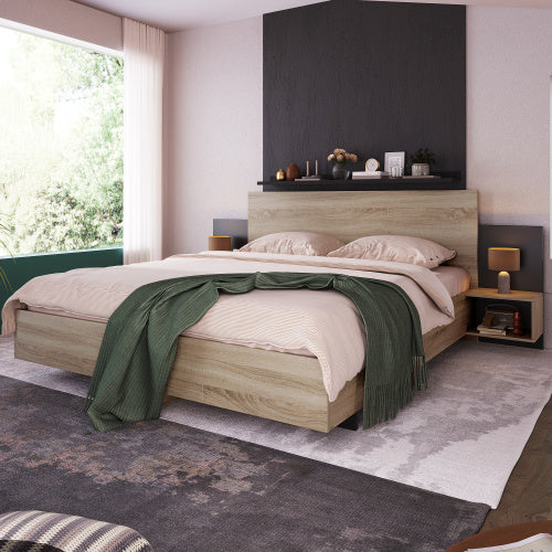 Doppelbett-Holzbett