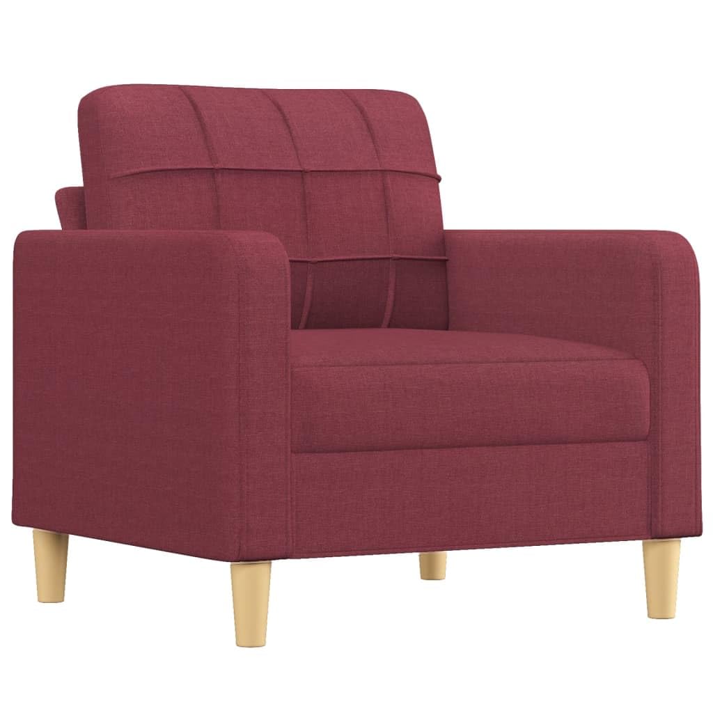 Sofa-Set 3-teilig mit Armchair, Couch mit Kissen, Wohnzimmer-Sofa mit Armlehnen, Sofaset, Designer-Sofa, Sitzmöbel, Polstermöbel, Hellgraues Stoffdesign