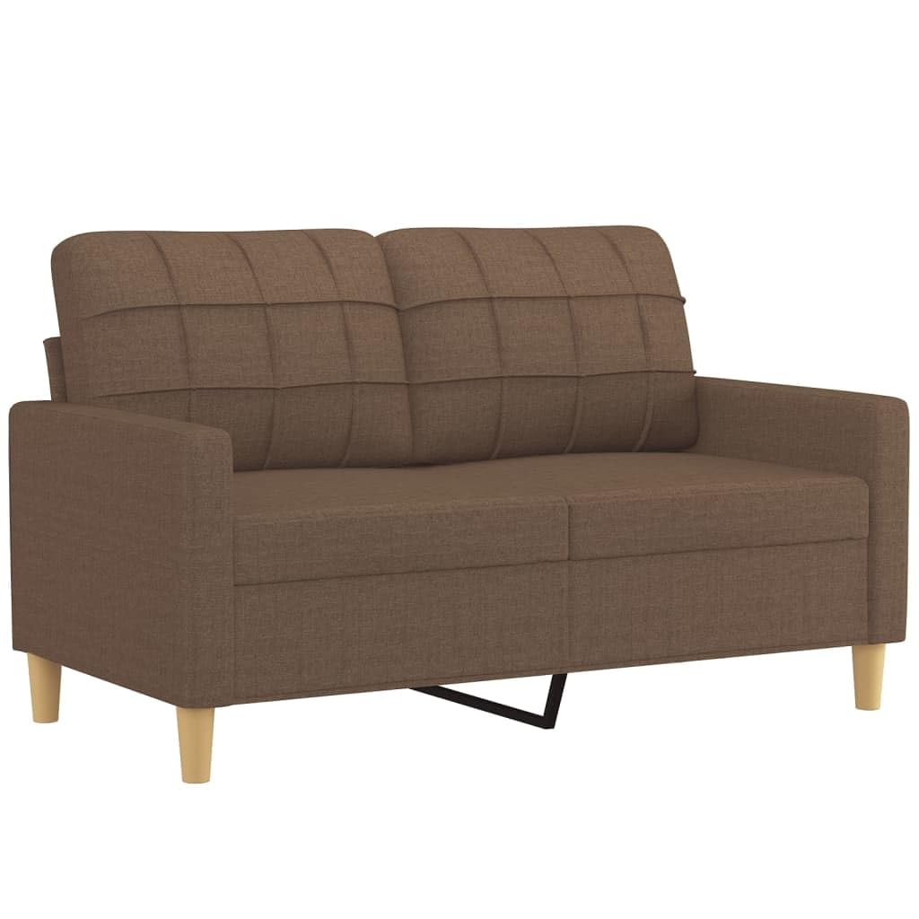 Sofa-Set 3-teilig mit Armchair, Couch mit Kissen, Wohnzimmer-Sofa mit Armlehnen, Sofaset, Designer-Sofa, Sitzmöbel, Polstermöbel, Hellgraues Stoffdesign