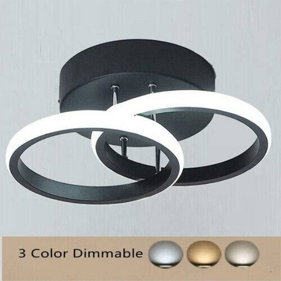 DIMMBARE 3-Farbige Deckenlampe LED Deckenleuchte Wohnzimmer Küche Flur