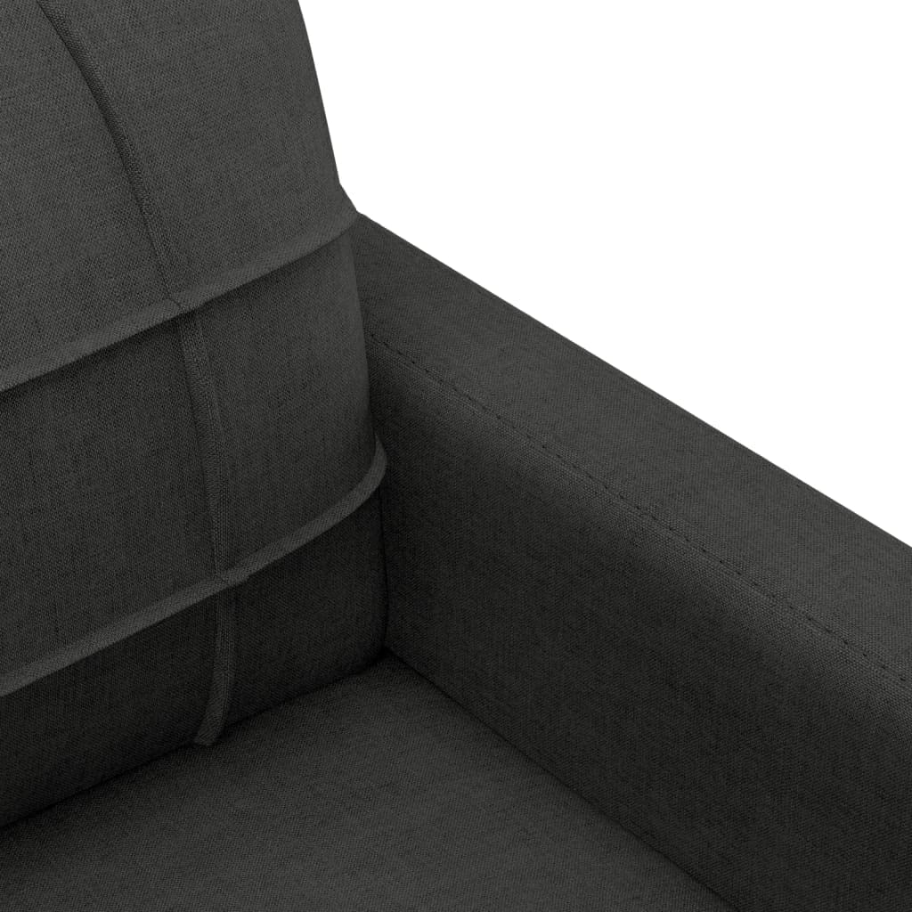 Sofa-Set 3-teilig mit Armchair, Couch mit Kissen, Wohnzimmer-Sofa mit Armlehnen, Sofaset, Designer-Sofa, Sitzmöbel, Polstermöbel, Hellgraues Stoffdesign