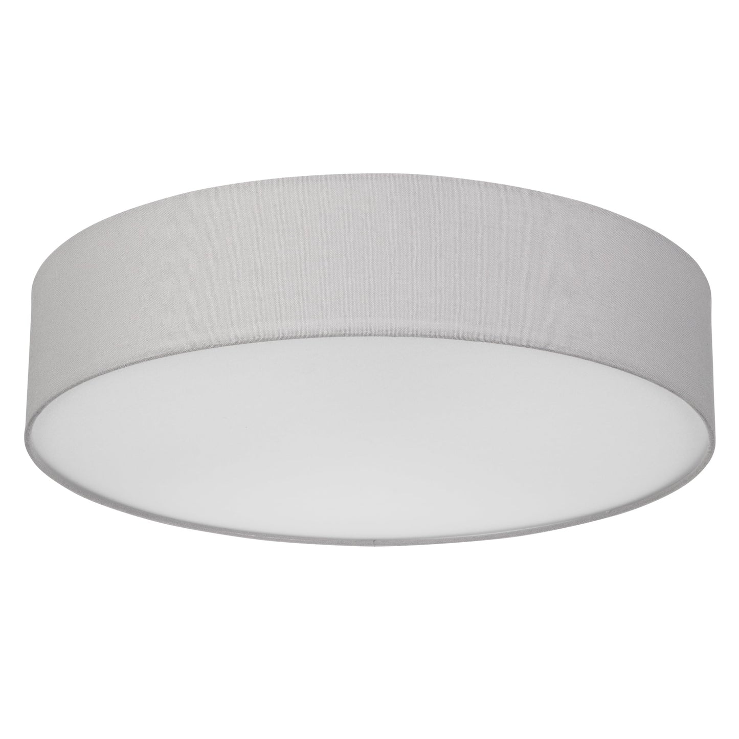 REV LED Deckenleuchte - Deckenlampe Schlafzimmer, Wohnzimmer & Küche rund 30cm mit Stoff-Lampenschirm im Vintage-Look, taupe