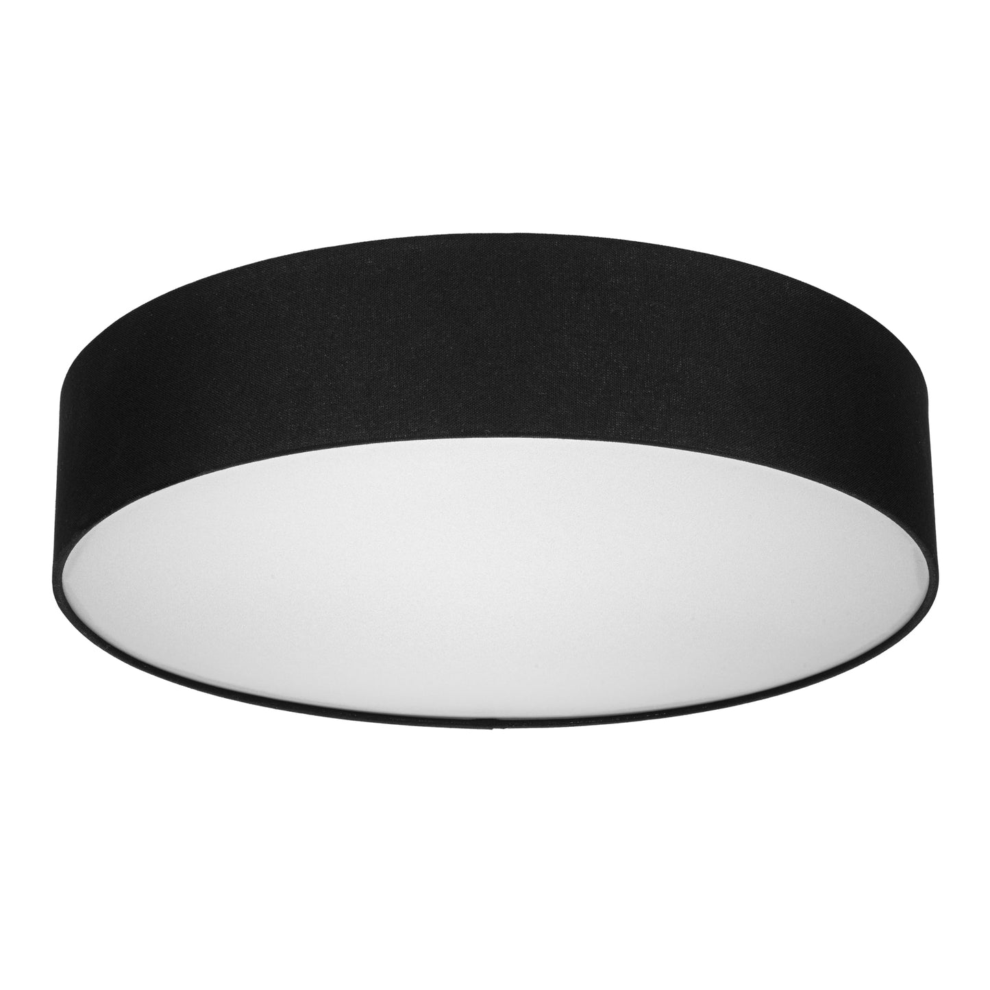 REV LED Deckenleuchte - Deckenlampe Schlafzimmer, Wohnzimmer & Küche rund 30cm mit Stoff-Lampenschirm im Vintage-Look, taupe