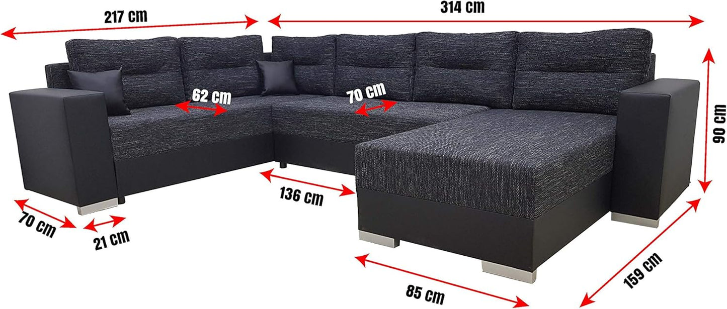 Generisch Captain U Sofa Set mit Schlaf-funktion