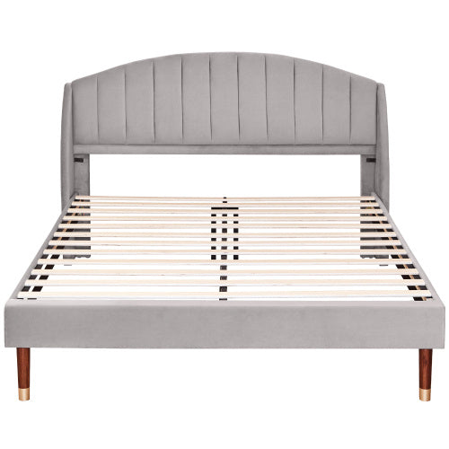 Polsterbett 160*200 mit Lattenrost und Kopfteil, Jugendbett, für Erwachsene & Jugendliche