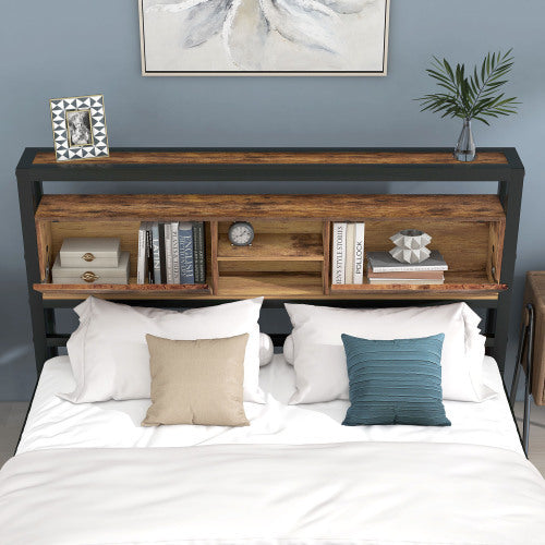 Doppelbett Aus Metall Und Holz