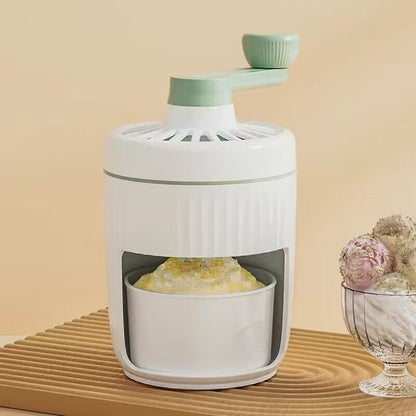 Handbetriebene Eisschaber-Maschine für den Haushalt, kleiner Eisschneider, Handkurbel-Smoothiemaschine, Hagel-Eismaschine, Küchengerät