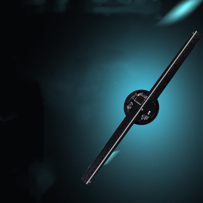 Aufgerüstete Naked Eye 3D-Hologramm-Werbemaschine mit Ventilatorbildschirm, unterstützt Bilder, Videos, Speicher, Bar- und Party-Werbeanzeigen Display