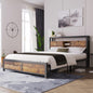 Doppelbett Aus Metall Und Holz