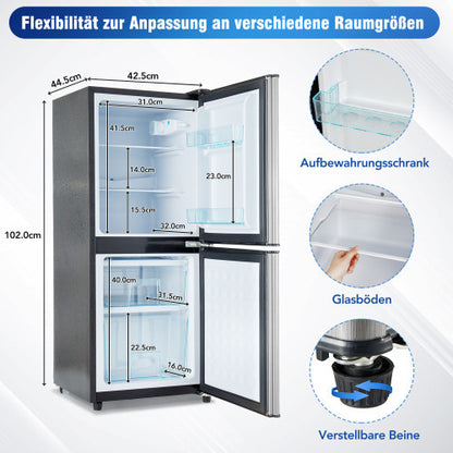 Kuhlschrank aus Metall, Perfekte Kühllösung, maßgeschneidert für Zuhause und Büro