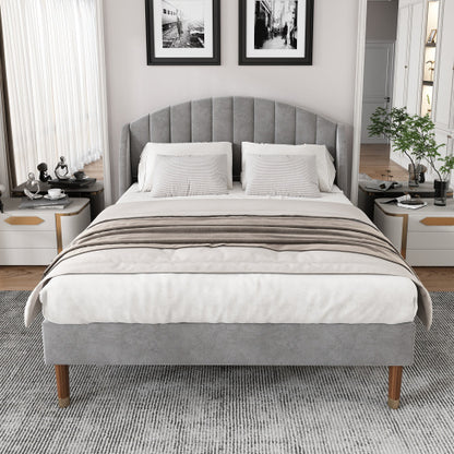 Polsterbett 160*200 mit Lattenrost und Kopfteil, Jugendbett, für Erwachsene & Jugendliche