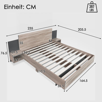 Doppelbett-Holzbett