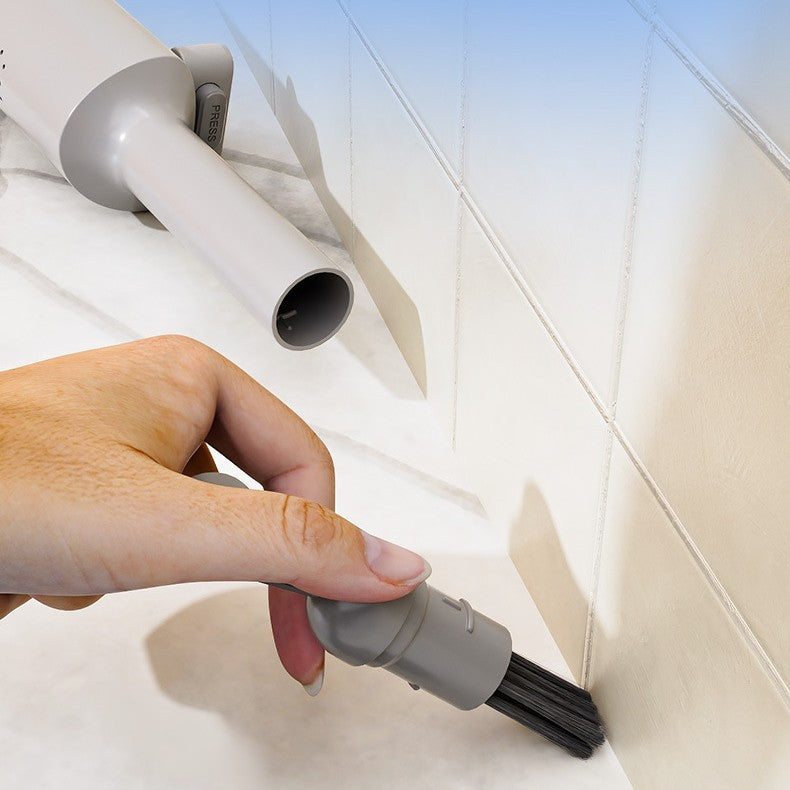 Drehbarer Selbst-Auspress-Mini-Mopp mit Spaltbürste – Handwäschefrei, Flacher Auspressmopp mit 2 wiederverwendbaren Mikrofasertüchern, Mikrofasermopp für nassen und trockenen Einsatz. Selbstwringender Flachmopp zur Bodenreinigung.