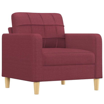 Sofa-Set 3-teilig mit Armchair, Couch mit Kissen, Wohnzimmer-Sofa mit Armlehnen, Sofaset, Designer-Sofa, Sitzmöbel, Polstermöbel, Hellgraues Stoffdesign