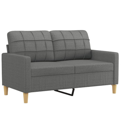 Sofa-Set 3-teilig mit Armchair, Couch mit Kissen, Wohnzimmer-Sofa mit Armlehnen, Sofaset, Designer-Sofa, Sitzmöbel, Polstermöbel, Hellgraues Stoffdesign