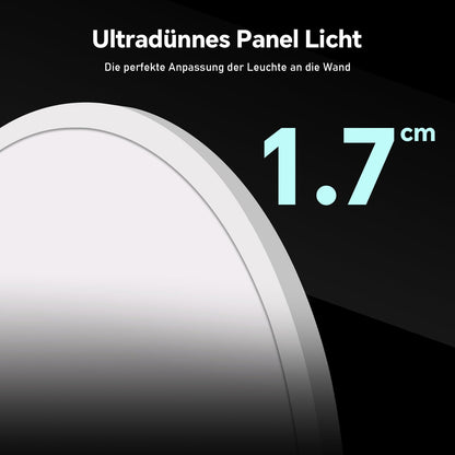 LED-Deckenlampe, moderne Deckenleuchte, dimmbar mit Fernbedienung, Wohnzimmer, schwarze und weiße Schlafzimmerlampe, rund, Wohnzimmerlampe mit Speicherfunktion, geeignet für Wohnzimmer, Schlafzimmer, Büro