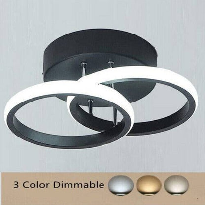 DIMMBARE 3-Farbige Deckenlampe LED Deckenleuchte Wohnzimmer Küche Flur