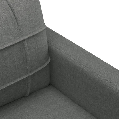 Sofa-Set 3-teilig mit Armchair, Couch mit Kissen, Wohnzimmer-Sofa mit Armlehnen, Sofaset, Designer-Sofa, Sitzmöbel, Polstermöbel, Hellgraues Stoffdesign