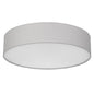 REV LED Deckenleuchte - Deckenlampe Schlafzimmer, Wohnzimmer & Küche rund 30cm mit Stoff-Lampenschirm im Vintage-Look, taupe