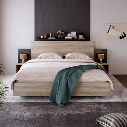 Doppelbett-Holzbett