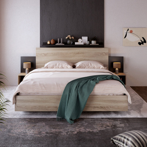 Doppelbett-Holzbett
