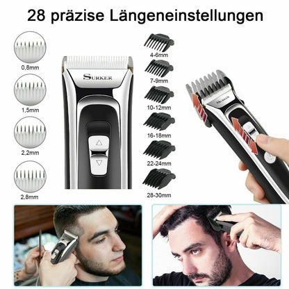 Keramik Profi Haarschneidemaschine Bartschneider Trimmer Rasierer Led Display DE
